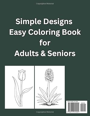 50 Flowers Coloring Book for Adults and Seniors