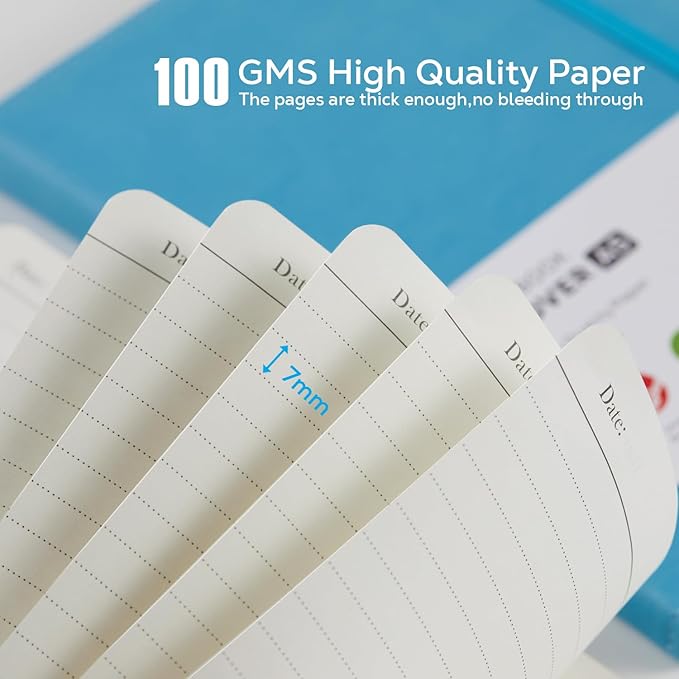 2 Pack Journal Notebook, Hardcover A5 Diary Journal for Women/Men Work