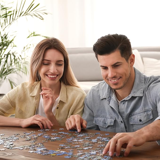 Rocorose Jigsaw Puzzle for Adults, 1000 Pieces Fairyland Mushroom House Puzzle