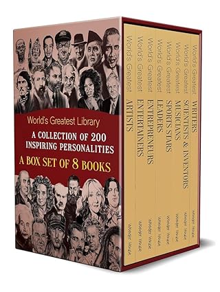 World's Greatest Library: A Collection of 200 Inspiring Personalities (Box Set of 8 Biographies)