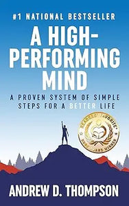 The book cover for a high-performing mind by andrew d features a minimalist design focused on mental performance strategies