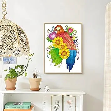 Aannanl adult coloring book set with three spiral-bound books featuring floral portrait, mandala, and mushroom house designs