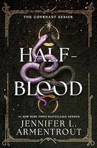 The book cover of half-blood by jennifer l features a dark atmospheric design for young adult fantasy readers