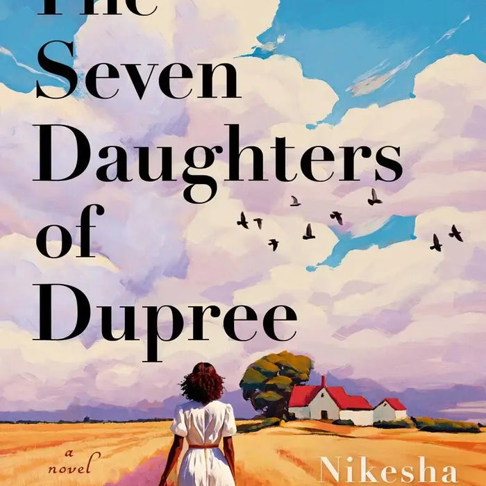 Book titled the seven daughters of dupree by nikesha elise williams featuring a colorful illustrated cover design