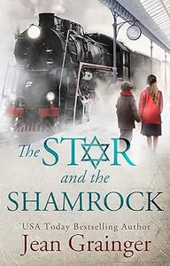 The star and the shamrock featuring a black steam locomotive with red buffer beams and glowing headlamps approaching a platform