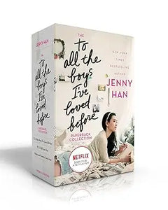 The to all the boys ive loved before paperback collection features a soft beige cover with black cursive and a young woman illustration