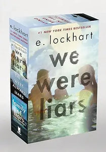The we were liars boxed set featuring two books by e with colorful cover designs for young adult fiction readers